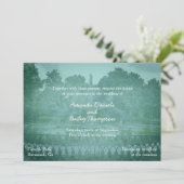 Forsyth Park Fountain Savannah GA Wedding Einladung (Stehend Vorderseite)