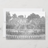 Forsyth Park Fountain Savannah GA Wedding Einladung (Rückseite)