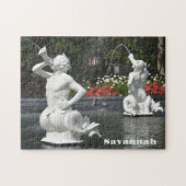 Forsyth Park Fountain Savannah Georgia Fotografie Puzzle (Horizontal)