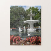 Forsyth Park Fountain Savannah Georgia Fotografie Puzzle (Vertikal)