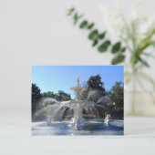Forsyth Park Fountain, Savannah, Georgia, Postcard Postkarte (Stehend Vorderseite)