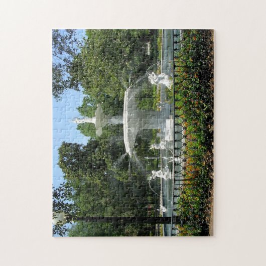 Forsyth Park Fountain Savannah Puzzle (Vertikal)