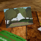 Forsyth Park in Savannah, Georgia Postkarte