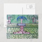 Forsyth Park Postkarte (Vorne/Hinten)