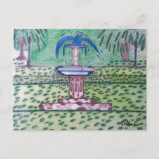 Forsyth Park Postkarte (Vorderseite)