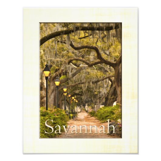 Forsyth Park - Savannah, GA Fotodruck (Vorne)