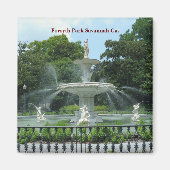 Forsyth Park Savannah Ga. Magnet (Vorne)