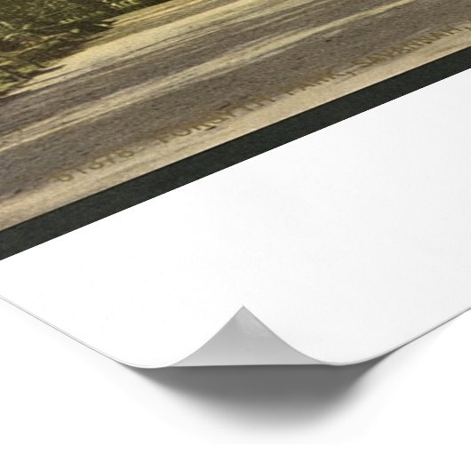 Forsyth Park, Savannah, Georgia ca. 1901 Poster (Ecke)