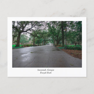Forsyth Park Savannah Georgia Postkarte