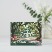 Forsyth Park USA Postkarte (Stehend Vorderseite)