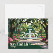 Forsyth Park USA Postkarte (Vorne/Hinten)