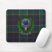 Forsyth-Schottischer-Clan-Tartan & -Wappen Mousepad (Mit Mouse)