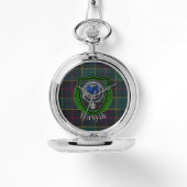 Forsyth Scottish Clan Tartan & Crest Armbanduhr (Vorderseite)