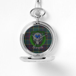 Forsyth Scottish Clan Tartan & Crest Armbanduhr