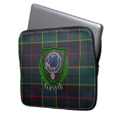 Forsyth Scottish Clan Tartan & Crest Laptopschutzhülle (Vorderseite Links)