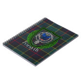 Forsyth Scottish Clan Tartan & Crest Notizblock (Linke Seite)