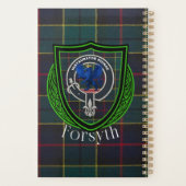Forsyth Scottish Clan Tartan & Crest Planer (Rückseite)