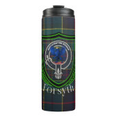 Forsyth Scottish Clan Tartan & Crest Thermosbecher (Vorderseite)