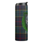 Forsyth Scottish Clan Tartan & Crest Thermosbecher (Nach links gedreht)