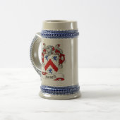 Forsyth Wappen Stein - Familienwappen Bierglas (Vorderseite Links)