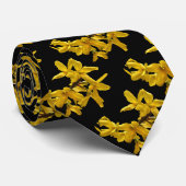 Forsythia-abstrakte Krawatte (Gerollt)