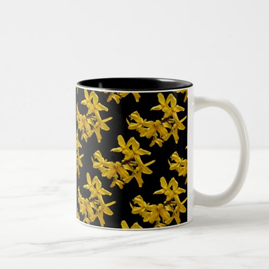 Forsythia Abstrakte Tasse (Rechts)