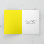 Forsythia Geburtstagskuke Karte (Innenseite)