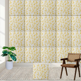 Forsythia Sunshine Pattern Keramik Tile Fliese