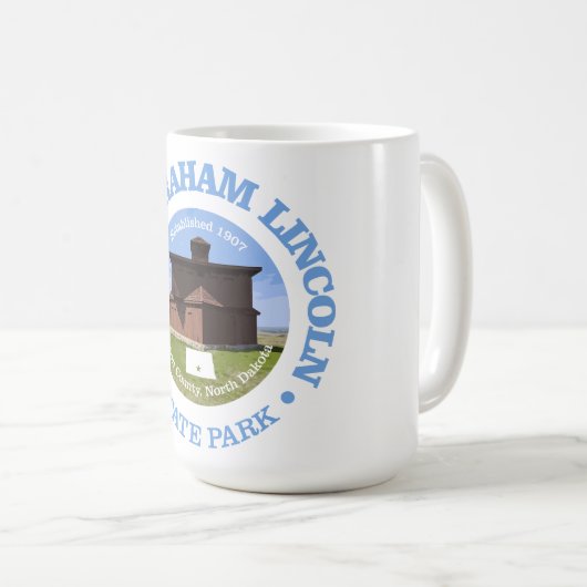 Fort Abraham Lincoln SP Kaffeetasse (VorderseiteRechts)