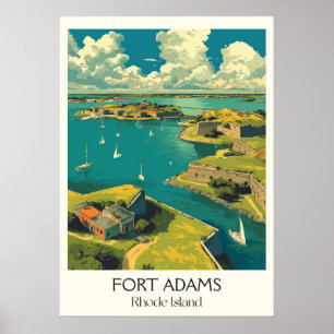 Fort Adams Rhode Island Hafen Poster