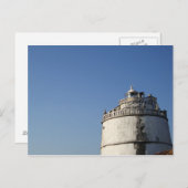 Fort Aguada Lighthouse Goa Indien Postkarte (Vorne/Hinten)