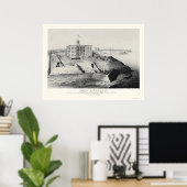 Fort Anderson in Paducah, KY 1862 Poster (Heimbüro)