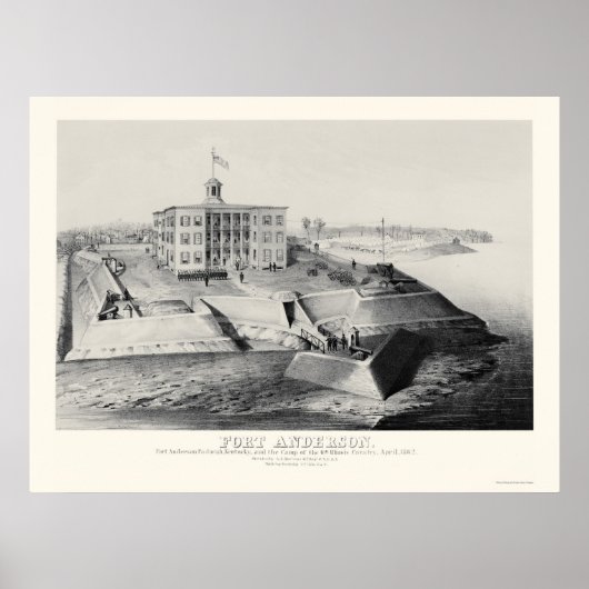 Fort Anderson in Paducah, KY 1862 Poster (Vorne)