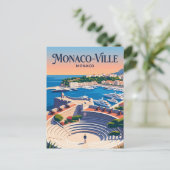 Fort Antoine Monaco Postkarte (Stehend Vorderseite)
