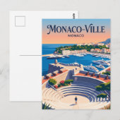 Fort Antoine Monaco Postkarte (Vorne/Hinten)