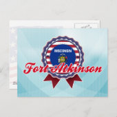 Fort Atkinson, WI Postkarte (Vorne/Hinten)