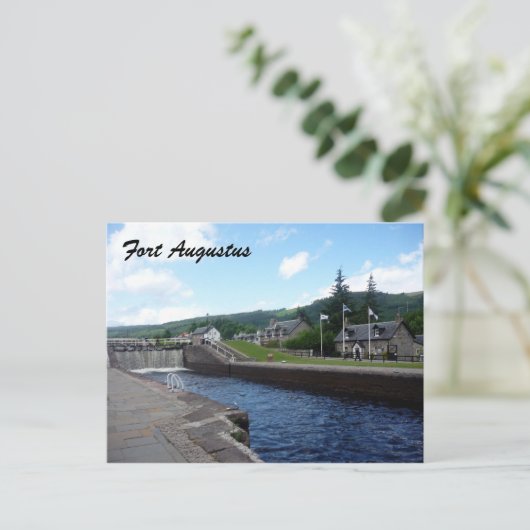 Fort augustus lock postkarte (Stehend Vorderseite)