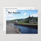 Fort augustus lock postkarte (Vorne/Hinten)