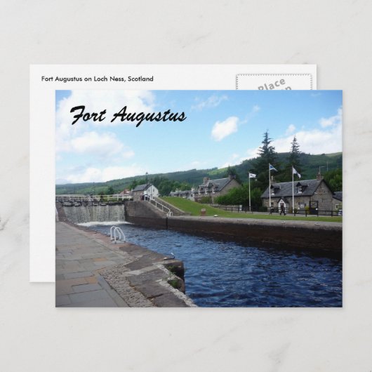 Fort augustus lock postkarte (Vorne/Hinten)