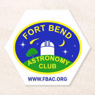 Fort Bend Astronomie Club Paper Untersetzer - Set