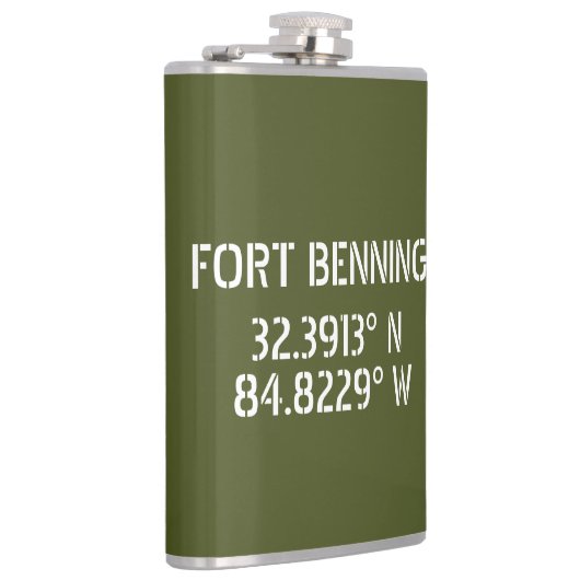 Fort Benning Latitude Longitude Flachmann (Rechts)