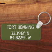 Fort Benning Latitude Longitude Schlüsselanhänger (Vorderseite)