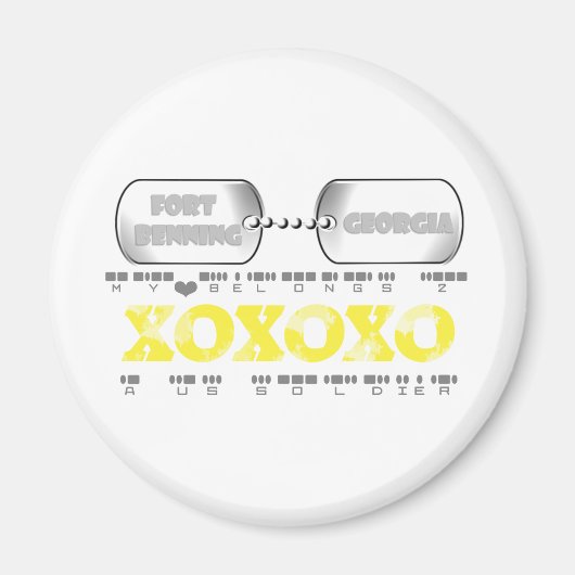 Fort Benning Magnet (Vorne)