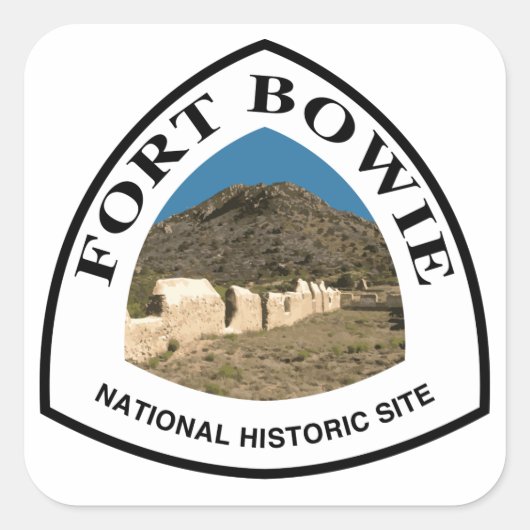 Fort Bowie National Historic Site Quadratischer Aufkleber (Vorderseite)