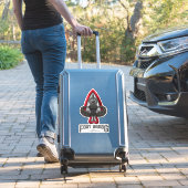 Fort Bragg 14" High Custom-Cut Vinyl Sticker (Koffer Insitu)