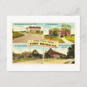 Fort Bragg # 2 North Carolina NC Vintage Souvenir- Postkarte