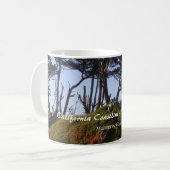 Fort Bragg California Coastline Monterey Pines Kaffeetasse (Vorderseite Links)