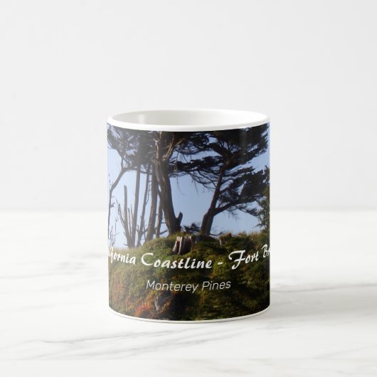 Fort Bragg California Coastline Monterey Pines Kaffeetasse (Mittel)