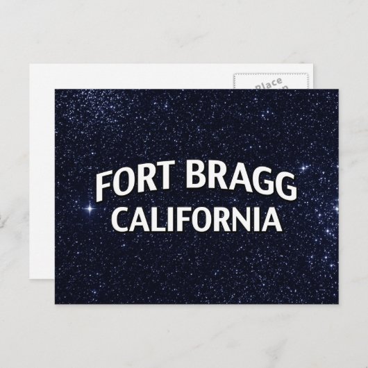 Fort Bragg California Postkarte (Vorne/Hinten)