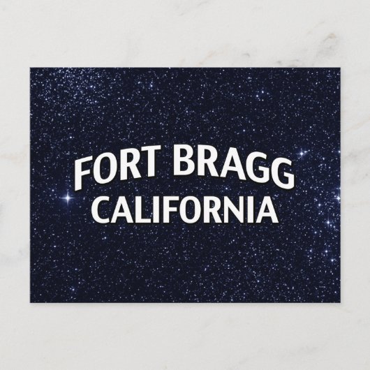 Fort Bragg California Postkarte (Vorderseite)